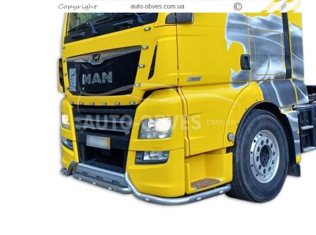 Защита переднего бампера MAN TGX, TGS euro 6 - доп услуга: установка диодов фото 11