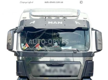 Накладки на дзеркала MAN TGX - тип: нержавійка фото 1