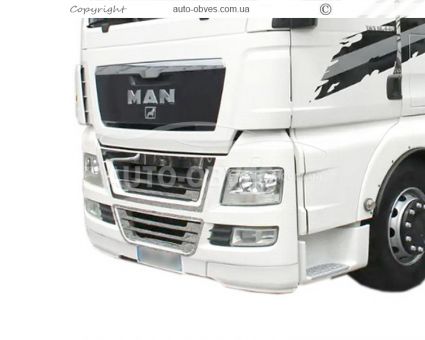 Накладки на решітку радіатора MAN TGX - тип: комплект варіант 9 фото 9