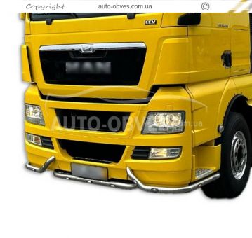 Front bumper protection MAN TGX euro 5 - additional service: installation of diodes фото 0