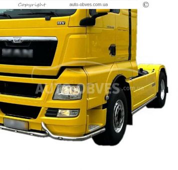Front bumper protection MAN TGX euro 5 - additional service: installation of diodes фото 1