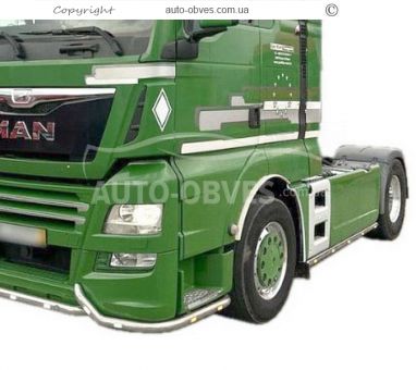 Защита переднего бампера MAN TGX, TGS euro 6 - доп услуга: установка диодов фото 4