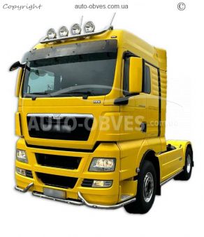 Front bumper protection MAN TGX euro 5 - additional service: installation of diodes фото 2