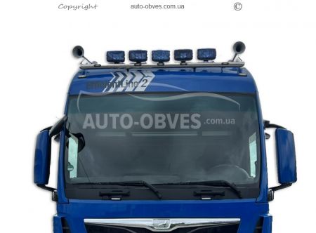 Держатель под фары MAN TGX длинный вариант - тип: 15 диодов установлено фото 1
