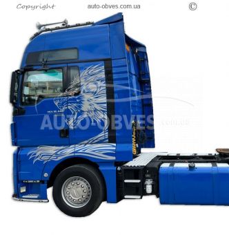 Держатель под фары MAN TGX длинный вариант - тип: 15 диодов установлено фото 7
