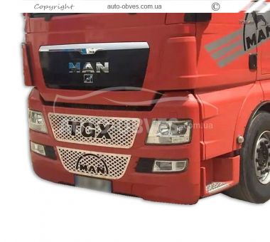 Накладки на решетку радиатора MAN TGX евро 5 фото 1