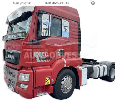Накладки на дзеркала MAN TGX - тип: нержавійка фото 4