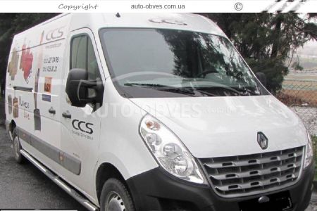 Бокові труби Renault Master, Opel Movano L1\L2\L3 бази фото 2