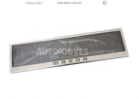 Рамка номерного знака для Mazda - 1 шт фото 0