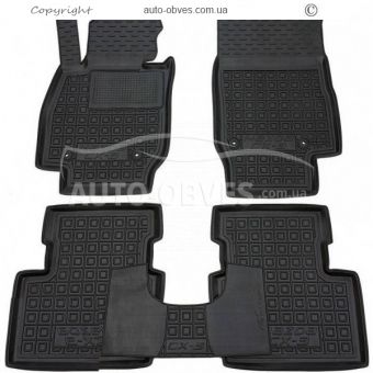 Floor mats Mazda CX3 2015-... - type: polyurethane фото 0