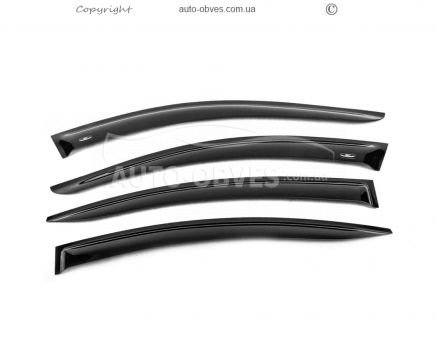 Window deflectors Mazda 6 2013-2017 - type: sd 4 pcs hic фото 1