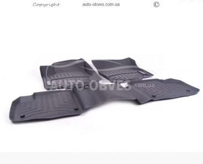 Floor mats original Mercedes GLS class 2016-... - type: black 3pcs фото 2