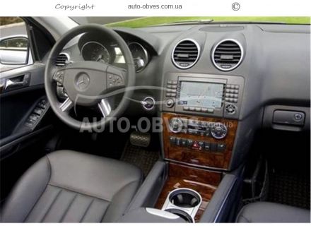 Декор на панель Mercedes ml class w164 2010-2012 - тип: наклейки фото 1