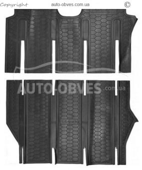 Floor mats Mercedes Viano 639 2010-2014 two-piece interior - type: polyurethane фото 0