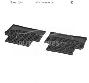 Floor mats original Mercedes W213 2016-... rubber - type: rear 2pcs фото 0