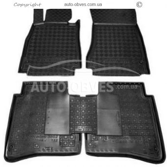 Floor mats Mercedes W222 Long - type: polyurethane фото 0