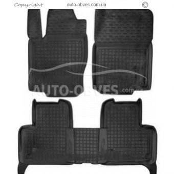 Floor mats Mercedes X166 GL class 7 seater - type: polyurethane фото 0
