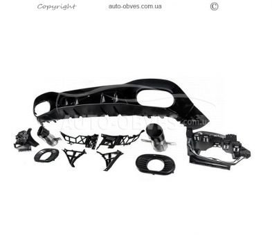 Rear diffuser Mercedes A-class w177 - type: with nozzles design A35 HB photo 3