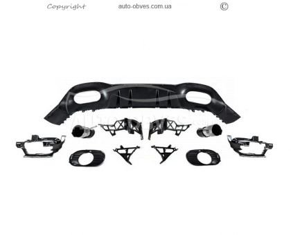Rear diffuser Mercedes A-class w177 - type: with nozzles design A35 HB photo 4