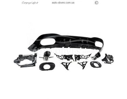 Rear diffuser Mercedes A-class w177 - type: with nozzles design A35 HB photo 2