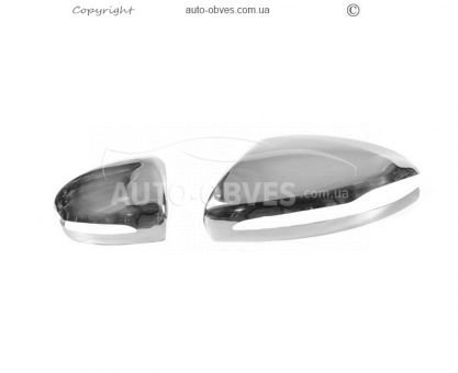 Covers for mirrors Mercedes S-сlass w222 - type: stainless steel photo 2