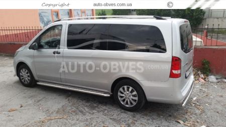 Захист заднього бампера Mercedes V-class w447, Vito III - тип: одинарна труба фото 3