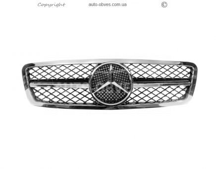 Front grille Mercedes C-class w203 2000-2007 - type: AMG photo 3