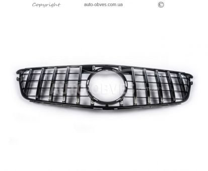 Передня решітка Mercedes C-class w204 2007-2015 - type: gt panamericana фото 1