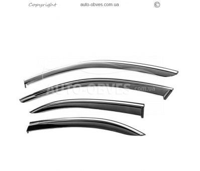 Вітровики Mercedes C-class w204 2007-2015 з хромом - тип: sd 4 фото 0