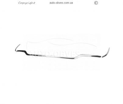 Bumper end cap Mercedes C-class w205 2014-2021 - type: v1 stainless steel фото 0