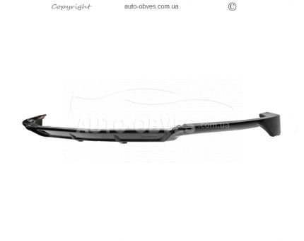 Накладка на передній бампер Mercedes C-сlass w205 - type: lip тільки для AMG, чорний колір фото 0