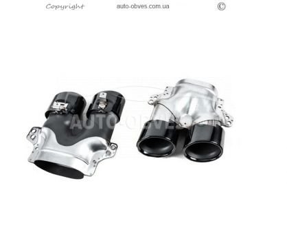 Rear diffuser Mercedes C-class w205 2014-2021 - type: with nozzles design C43 photo 1