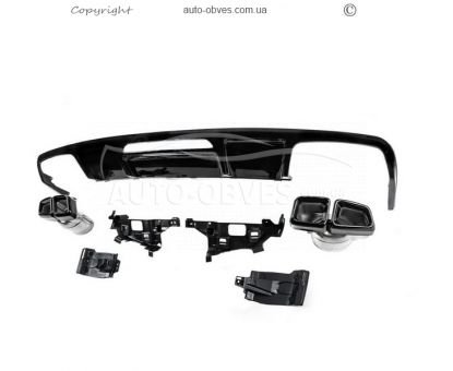 Rear diffuser Mercedes CLS c218 2015-2018 - type: with nozzles design CLS63 photo 4
