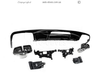 Rear diffuser Mercedes CLS c218 2015-2018 - type: with nozzles design CLS63 photo 3