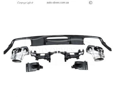 Rear diffuser Mercedes CLS c218 2015-2018 - type: with nozzles design CLS63 photo 2