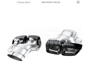 Rear diffuser Mercedes CLS c218 2015-2018 - type: with nozzles design CLS63 photo 1