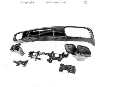 Rear diffuser Mercedes CLS c218 2015-2018 - type: with nozzles design CLS GT63 photo 4