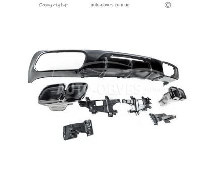 Rear diffuser Mercedes CLS c218 2015-2018 - type: with nozzles design CLS GT63 photo 3