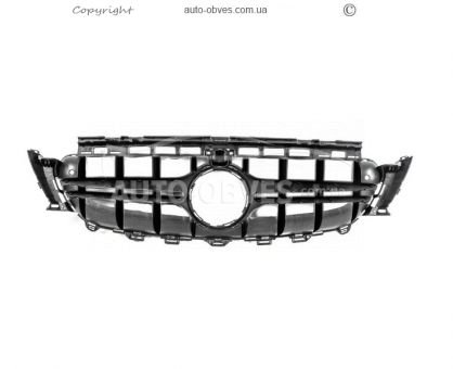 Front grille Mercedes E-class w213 2016-2018 - type: e63 amg silver for avantgarde photo 2