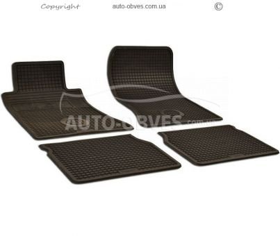 Rubber floor mats Mercedes E class W124 1993, 4 pcs фото 0