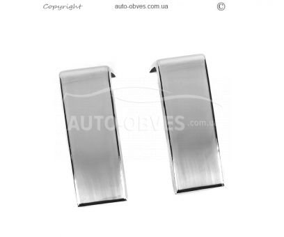 Stainless steel inserts in the bumper of Mercedes G class w463 - type: 2 pcs AMG photo 3