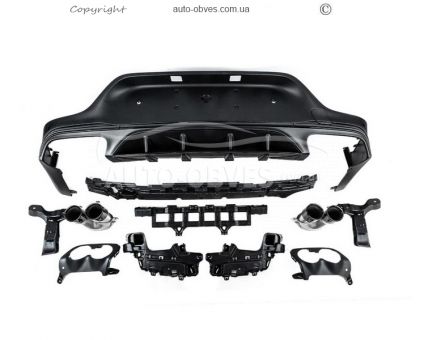 Rear diffuser Mercedes GLC coupe c253 - type: with nozzles design AMG43 photo 0