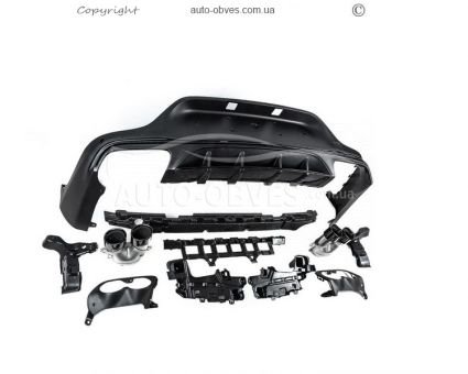 Rear diffuser Mercedes GLC coupe c253 - type: with nozzles design AMG43 photo 3
