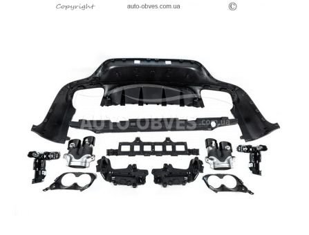 Rear diffuser Mercedes GLC coupe c253 - type: with nozzles design AMG43 photo 2