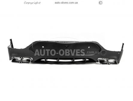Rear diffuser Mercedes GLC coupe C253 - type: with silver nozzles AMG63 design photo 1