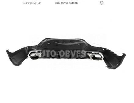 Rear diffuser Mercedes GLC coupe C253 - type: with silver nozzles AMG63 design photo 3