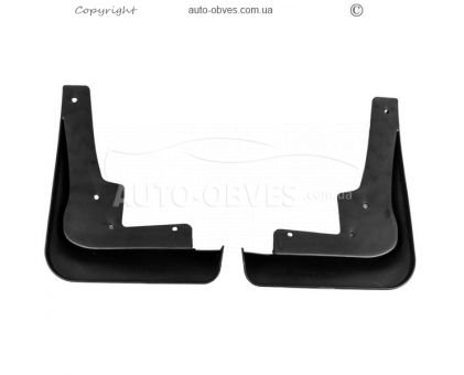 Бризковики Mercedes GLC x253, c292 2015-2020 - type: 2 шт передні, для авто з порогами фото 2