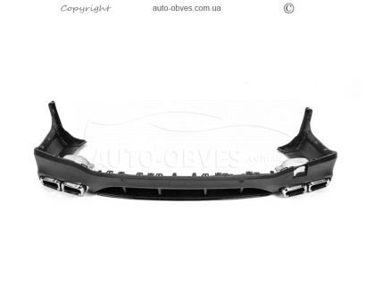 Rear diffuser Mercedes GLC x253 - type: with silver nozzles AMG63 design photo 3