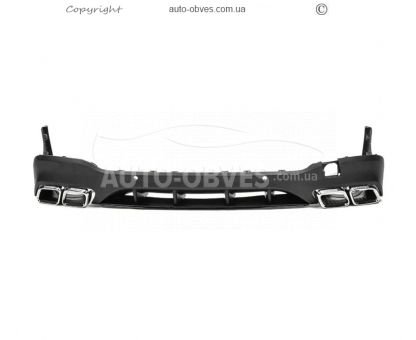 Rear diffuser Mercedes GLC x253 - type: with silver nozzles AMG63 design photo 2