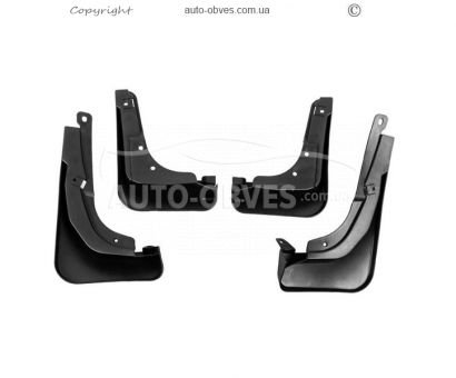 Бризковики Mercedes GLC X254 2021-... - тип: з порогами 4 шт фото 2